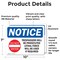 Signmission Trespassers Will Be Prosecuted Sign, Vinyl Decal, 10in W x 7in L, 2PK OS-2PACK-NS-D-710-L-18729 - alternate 3